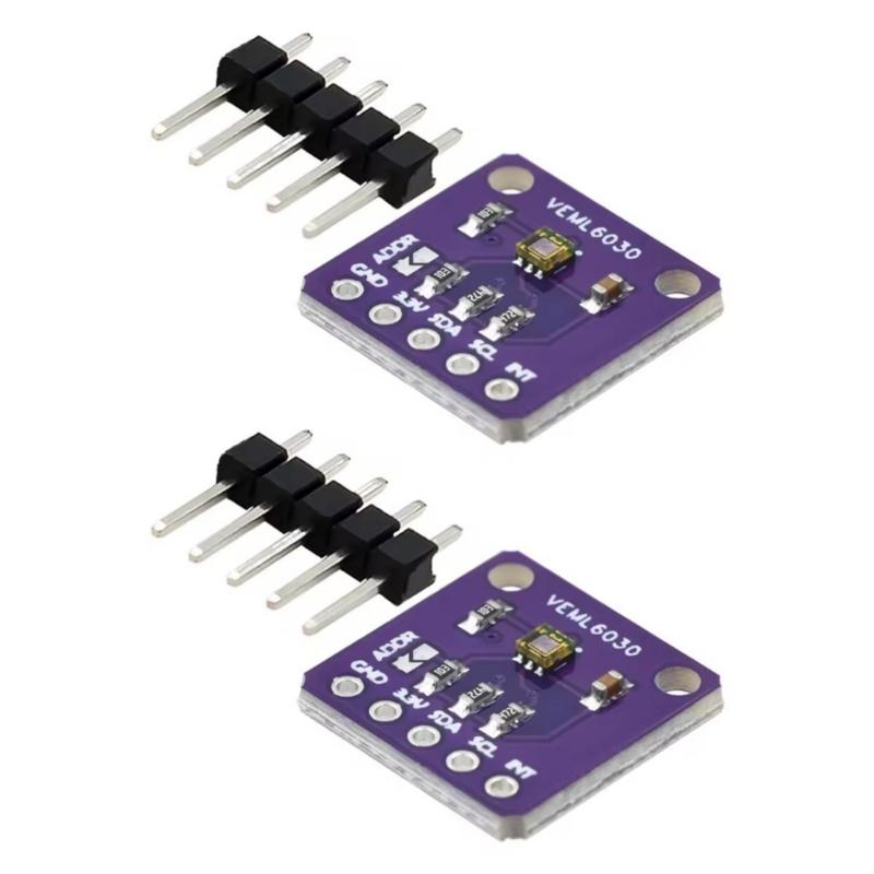 Low Power VEML6030 Ambients Light Sensors Module Featuring Wide Dynamic Ranges for IoT and Portable Electronics Project