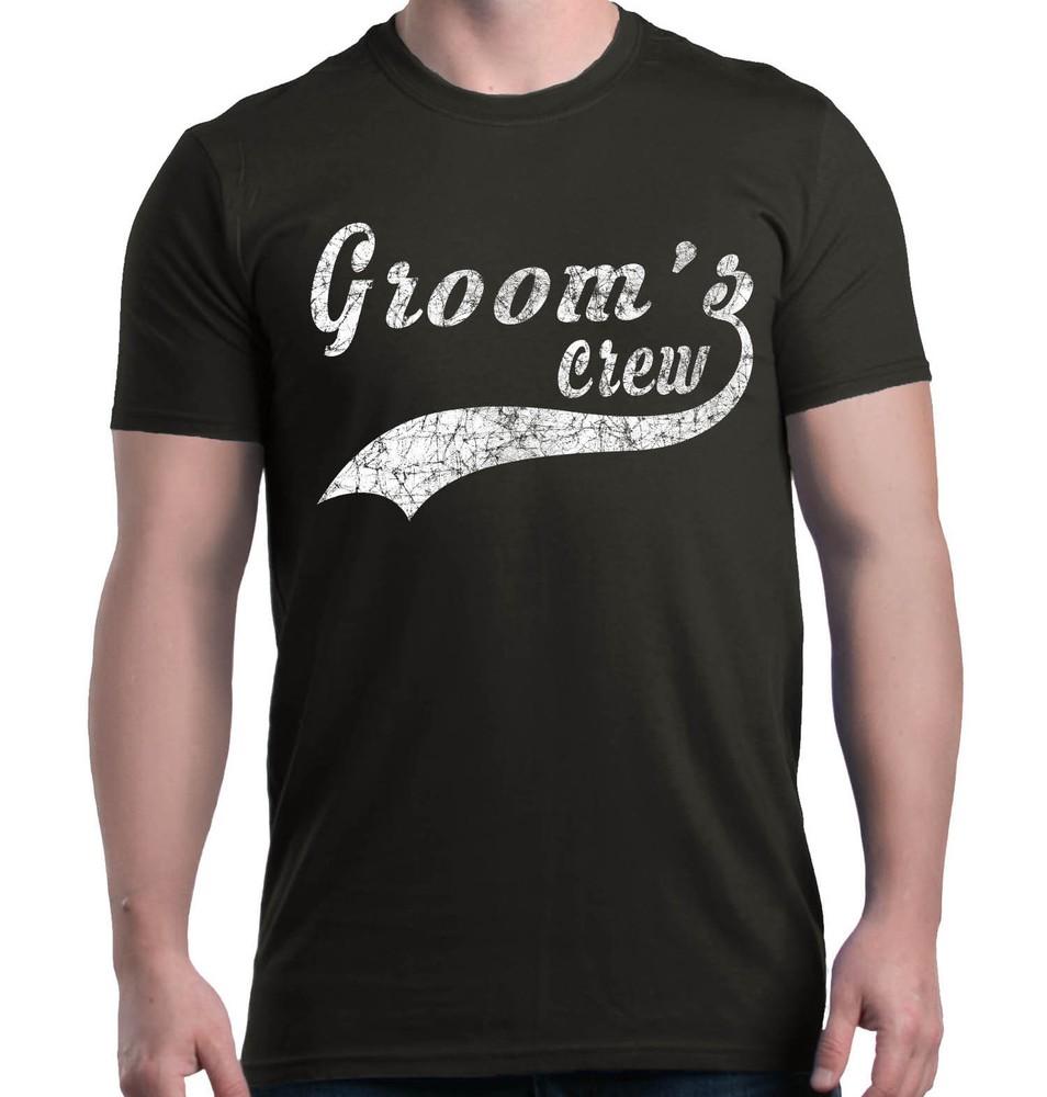 

White Groom s Crew T-shirt Marriage Wedding Bachelor Party Shirts 4XL