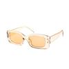 Trendy Leopard Print Small Square Frame Sunglasses with UV Protection for a Fashionable Hong Kong Style. Ideal for Driving In Strong Sunlight.