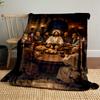 "The Last Supper Religious Art Blanket"Flannel Blanket for Bedroom, Living Room, Sofa, and Nap