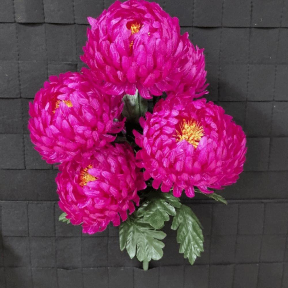 7Head Artificial Flower DIY Flower Silk Chrysanthemum Bouquet Worship Supplies Floral Arrangement Flowers Bouquet