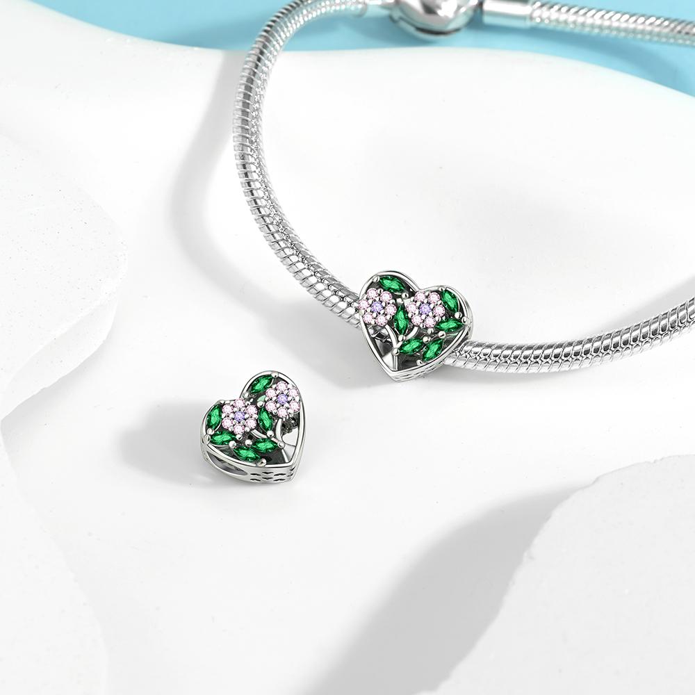 2025 Trendy Spinnable Four Leaf Clover & Elf & Swallow Dangle Charm Fits Bracelet & Necklace Women 925 Sterling copper Bead Gift