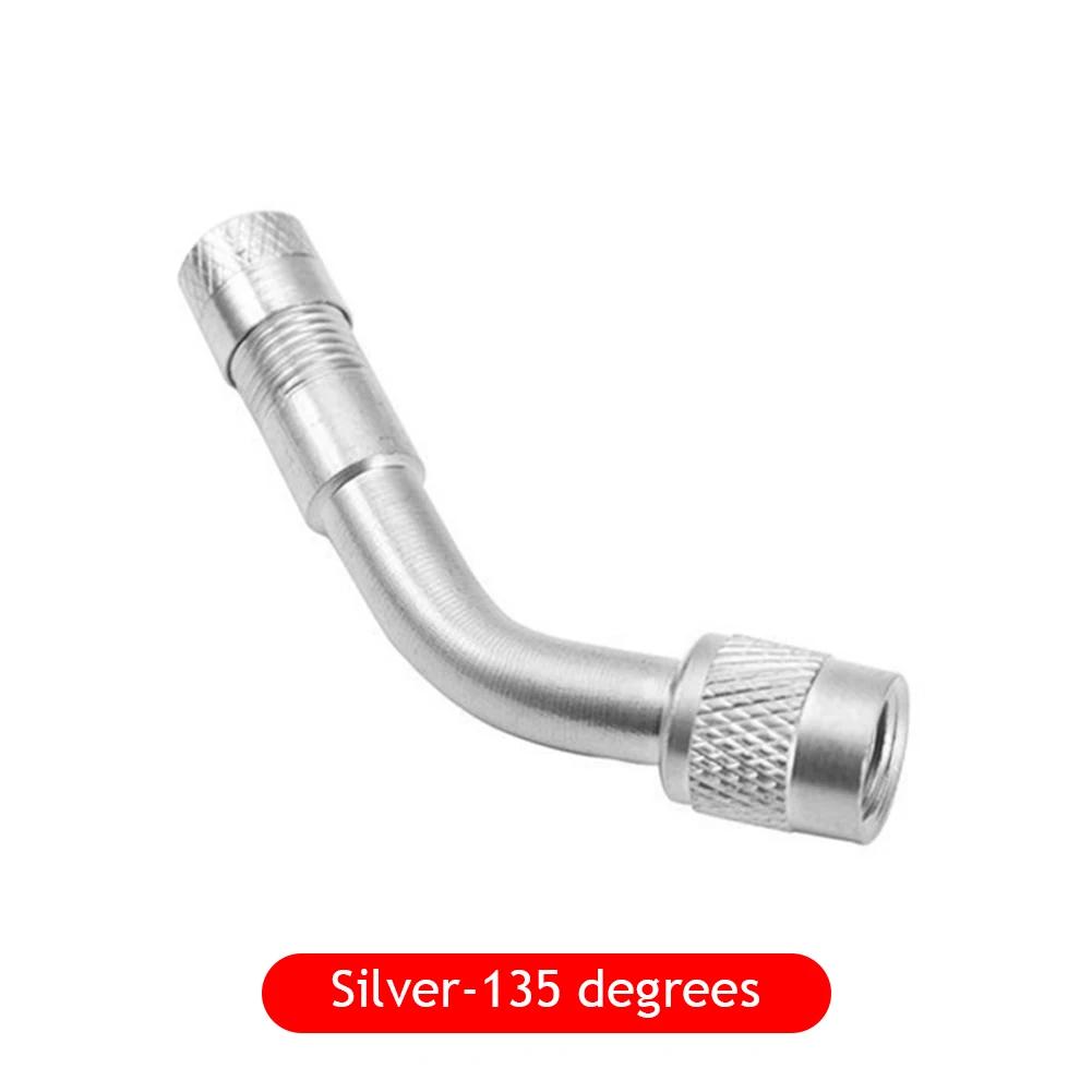 45 90 135 Degree Angle Bent Valve Adaptor Tyre Tube Valve Extension Adapter for Motorcycle Truck Car Moto Bike Car Accessories
