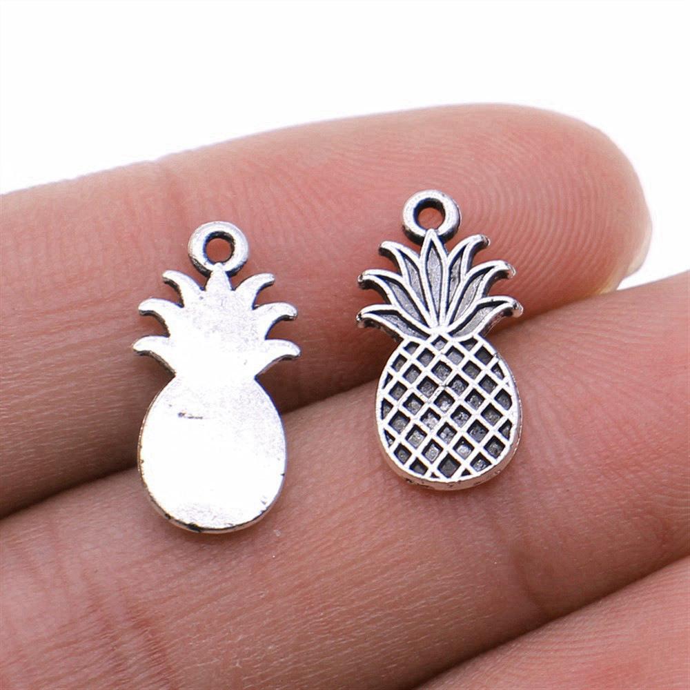 

Food Fruit Apple Banana Charm Antique Bronze Zinc Alloy Jewelry Making Supplies for Girls DIY Charms Handmade A42-10pcs-9x17mm