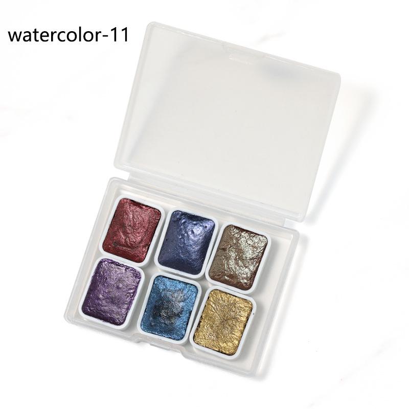 Vopsele Acuarelă Sidefate pentru Nail Art - Efecte Metalice Ombre & Marmură