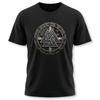 Viking Valknut Symbol T-Shirt | Norse Asgard Shield Graphic Print Tee Shirt