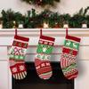 JOYFY 3 Pack 18” Christmas Stockings Large Size Rustic Cable Knit Xmas Stocking in Red & Green for Family Holiday Decorations