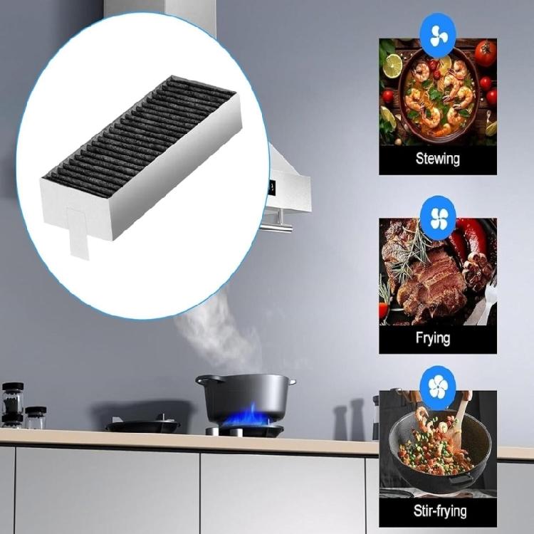 4PCS Filtro de Malha para Coifa de Exaustão Substituição Ventilação Filtro para Exaustor de Cozinha Filtros para Coifa Ventilação Textura Plástica Filtro de Gordura