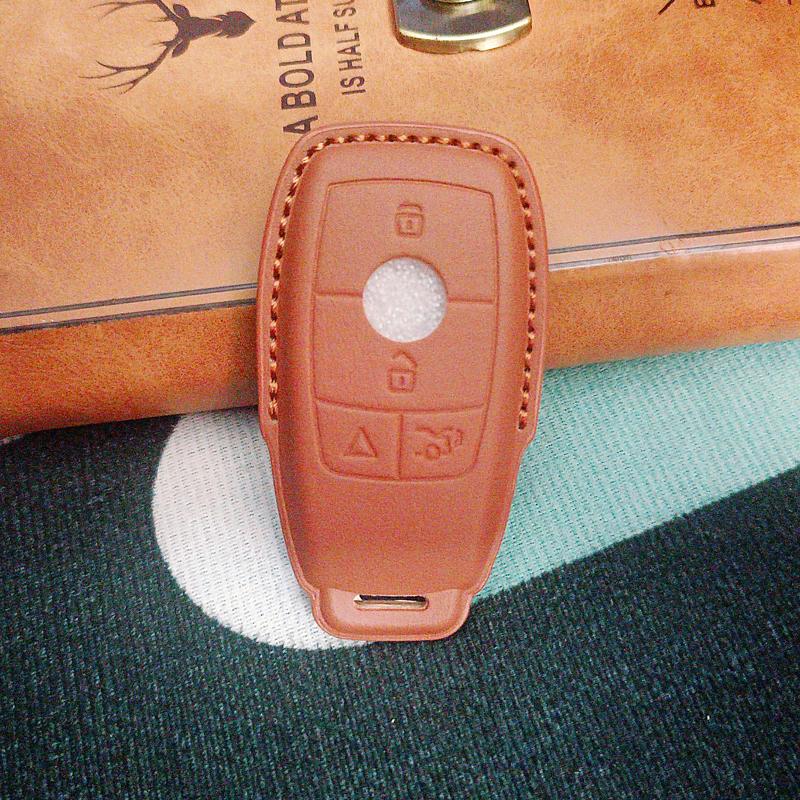 

Genuine For Mercedes Benz 4 Button A E Class Glc Glb Cla 250 Amg E53 - E Series E300 E450 Key Case Icar Key Cover Fob