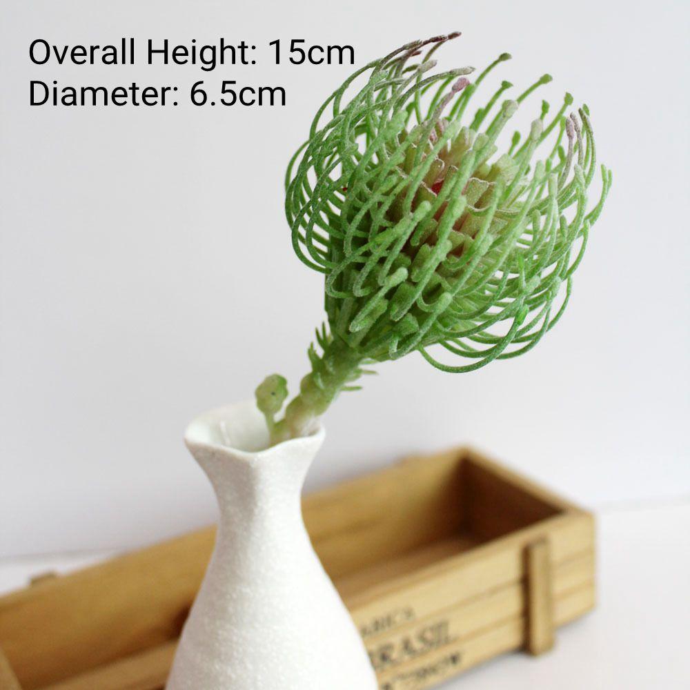 Green Flocking Artificial Succulent Plants Home Bedroom Living Room Decor Fake Plants DIY Flower Arrangement Plante Artificielle