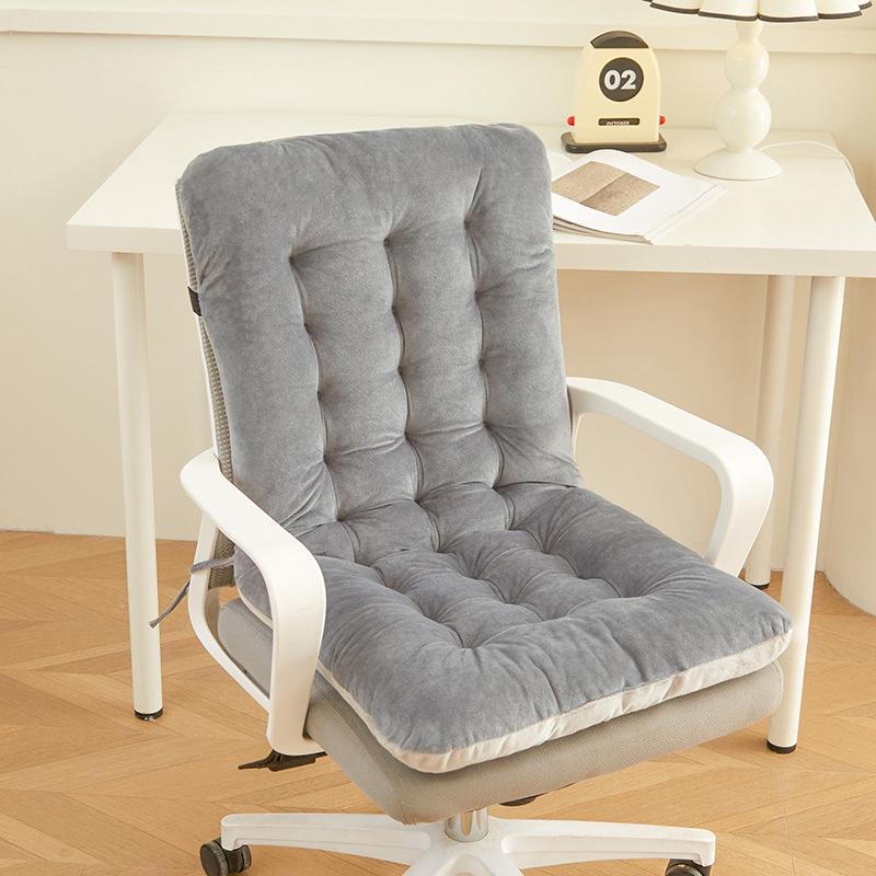 Plush Thickened Office Chair Cushion - Integrated Pad for Autumn/Winter