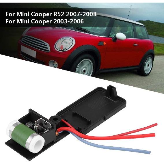 Car Radiator Fan Resistor for Mini R50 R52 R53 03-08, Engine Cooling Radiator Fan Motor Resistor, OE:17117541092R