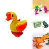 Adorable Children's Plastic Bouncing Clockwork Toy Frog Chick Small Animal For Play