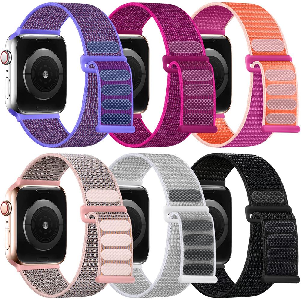 Sport Loop For Apple Watch Band Ultra 2 49mm 44mm 40mm 45mm 42/41/38mm Nylon Pride Bracelet Iwatch Strap Series 9 8 7 6 5 4 3 Se 3
