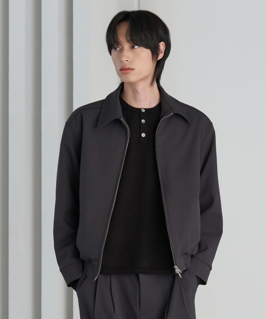 HYOJI 26 Fw Minimal Blouson Crop Jacket (3 Colors)