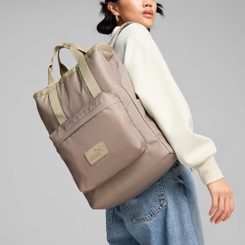 Puma Fashion Casual Polyester Backpack Women Backpacks Oak 090655-02