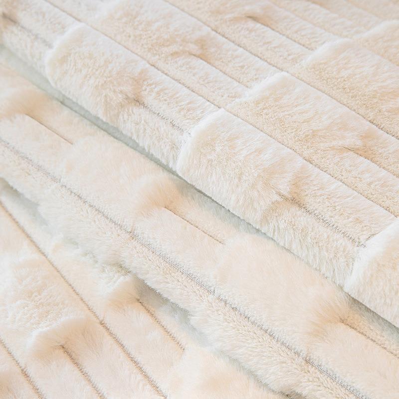 Cream Style Sofa Cushion Autumn and Winter Thickening Plush Cushion Winter Non-Slip Thickened Sofa Cover Cloth