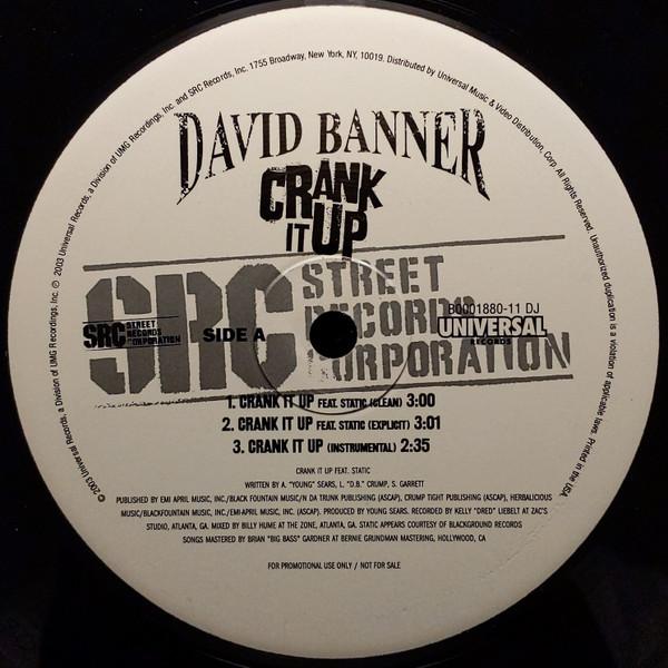 

12inch Record DAVID BANNER - Crank It Up / The Christmas Song B000188011DJ Street Records 2003 US Rap & Hip-Hop/R&B Used