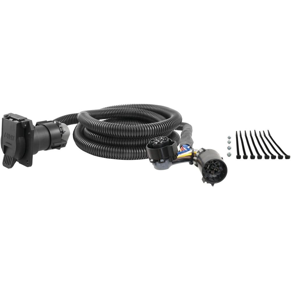 7-Foot Vehicle-Side Truck Bed 7-Pin Trailer Wiring Harness Extension For  Dodge