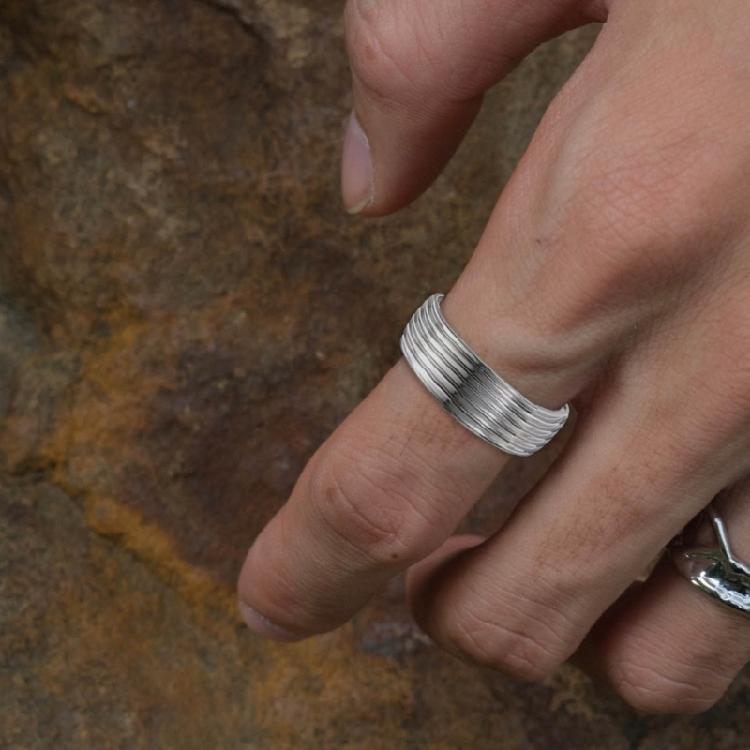 Versatile Stainless Steel Rings Jewelry DIY Drip Glue Rings for Everyday Wear