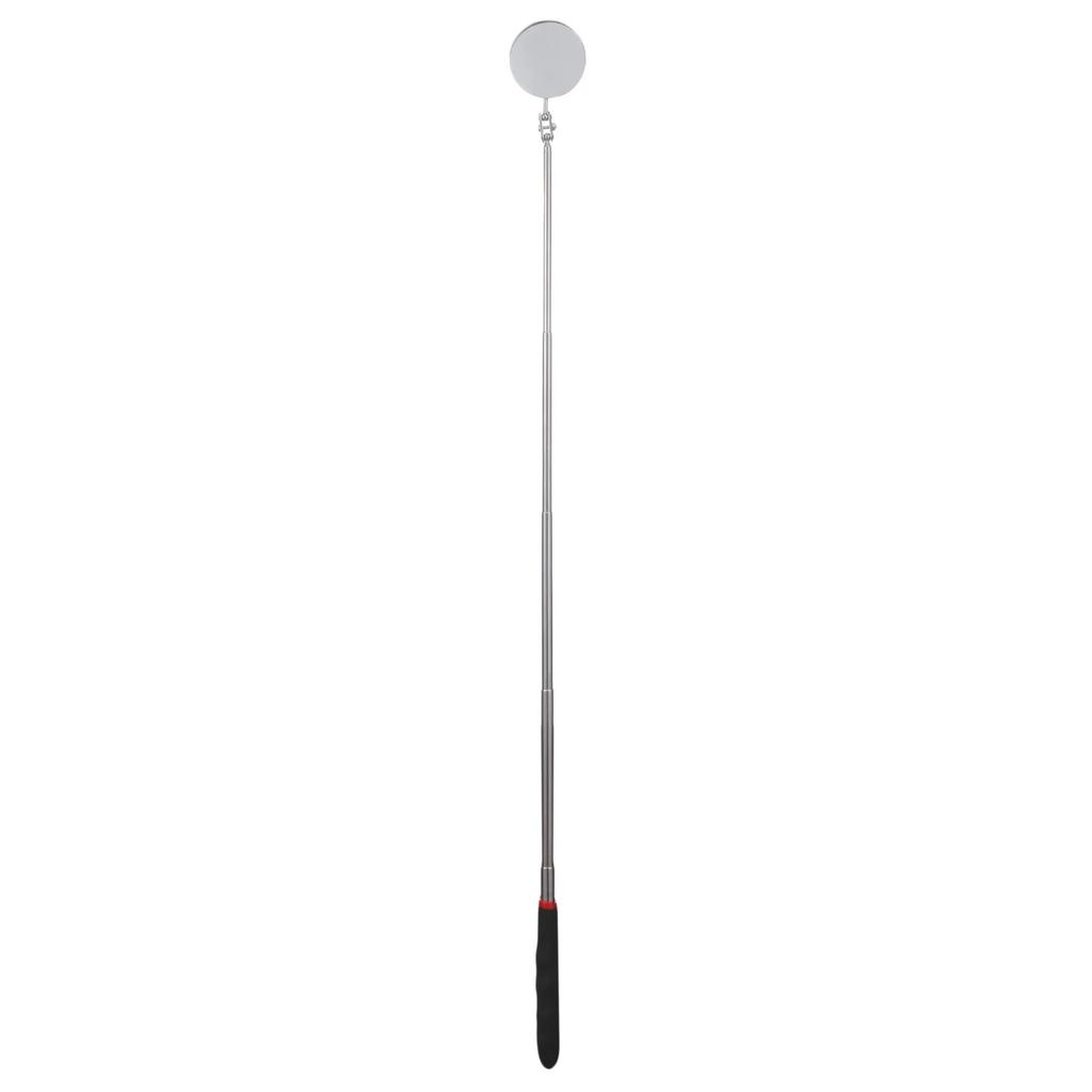 34" Extension Inspection Car Mirror 360° Rotating Telescopic Handle Lighted Retractable Tool Stick