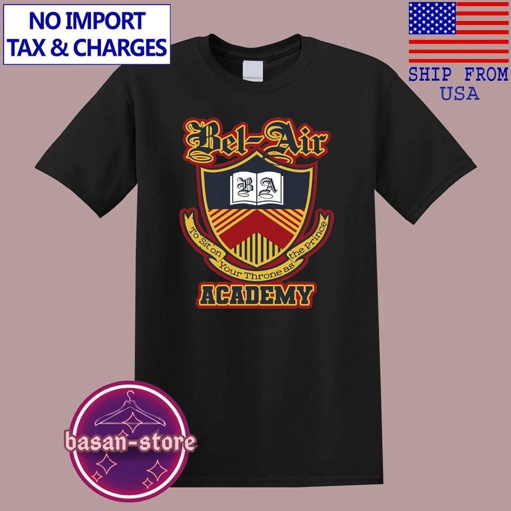 Bel-Air Academy The Fresh Prince of Bel Air Men s Black T-Shirt Tee Top Unisex S
