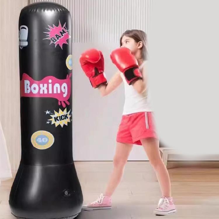Inflatable Boxing Bag Fight Sports Kids Fight Pressure Boxing Column Sandbag Children Boxing Punch Kicking Toy Easy Use