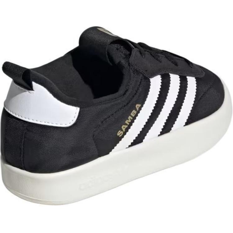Adidas Originals Samba Home Icons Comfortable Versatile Non-Slip Durable Low-Top Kids Sneakers Kids Sneakers Black White IH0266