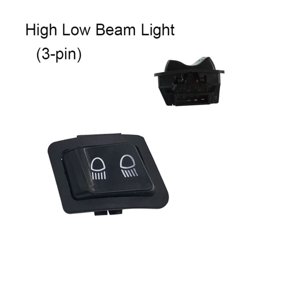 Black Headlight Switch Plastic Turn Signal Switch for Piaggio Motorcycle DIY Installation