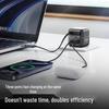 llano 65W GaN Multi-Port Desktop Charger with Retractable Cable