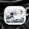 Clear Earphone Cases Cover With Hook Case For Samsung Galaxy Buds 3Pro 2Pro 4 Pro 4Pro Live 2 3 FE Sea Wave Flying Fish