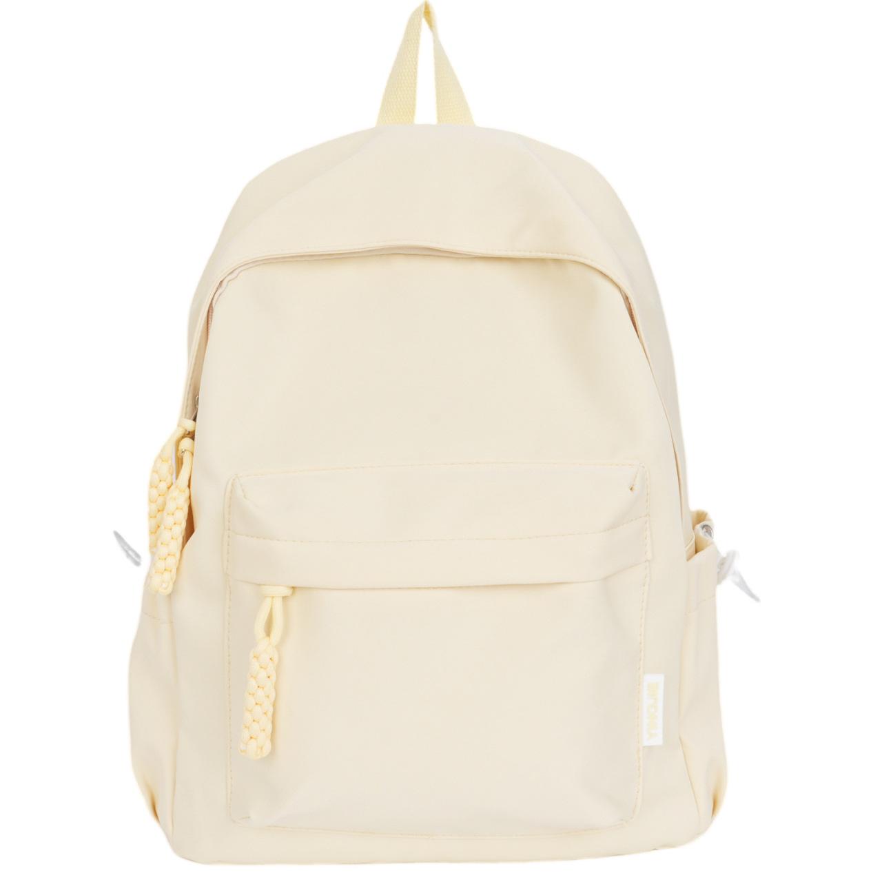 

Рюкзак для начальной школы, ученик средней школы, однотонный рюкзак для университета, новая простая текстура, большая вместимость, рюкзак в стиле «маленькая свежесть» Small