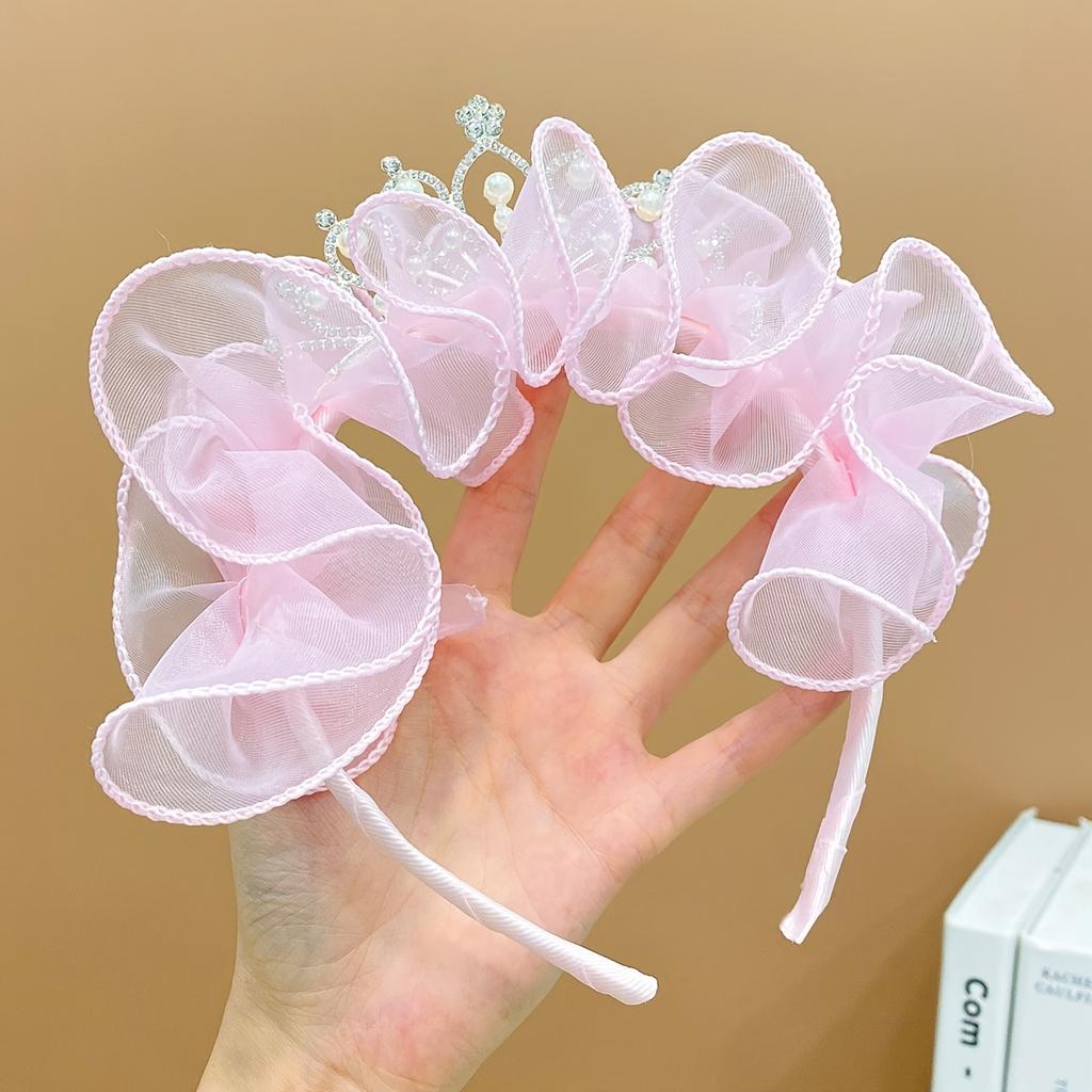 Girls Mesh Crown Headband, Holiday Hair Accessories
