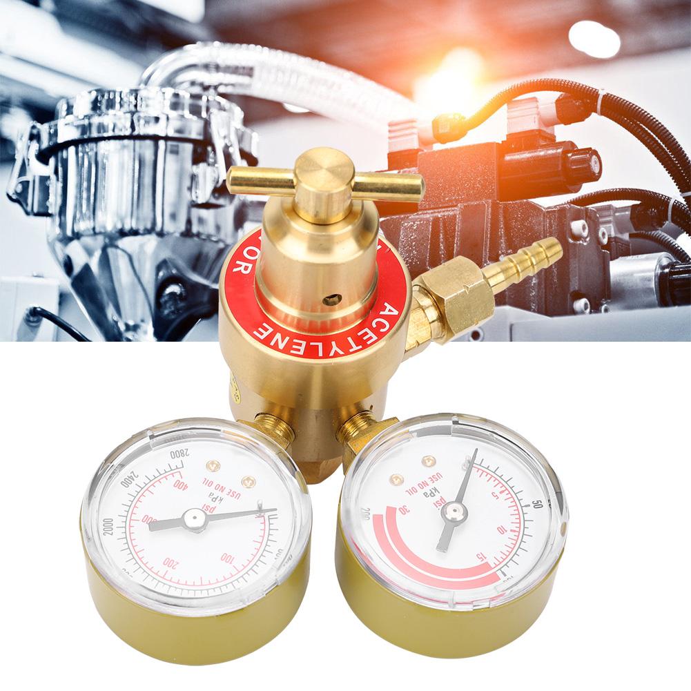 CGA200 Acetylene Regulator Gauge Female Thread for Commercial Industrial Use