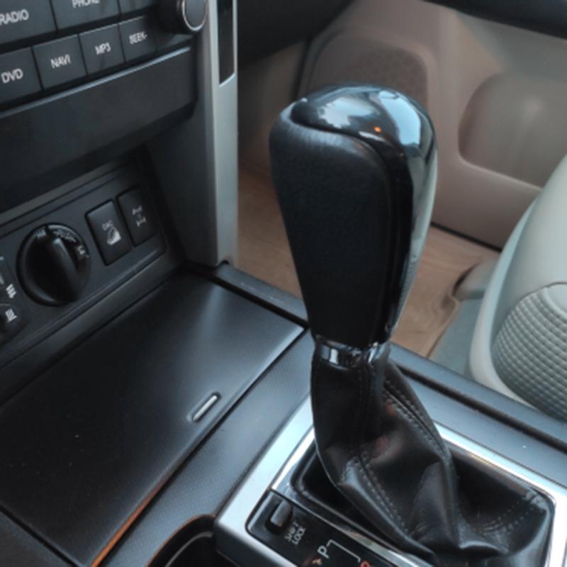 Car Center Gear Shift Head Cover Trim For Toyota Land Cruiser Prado FJ150 150 2010-2017 Black Wood Grain