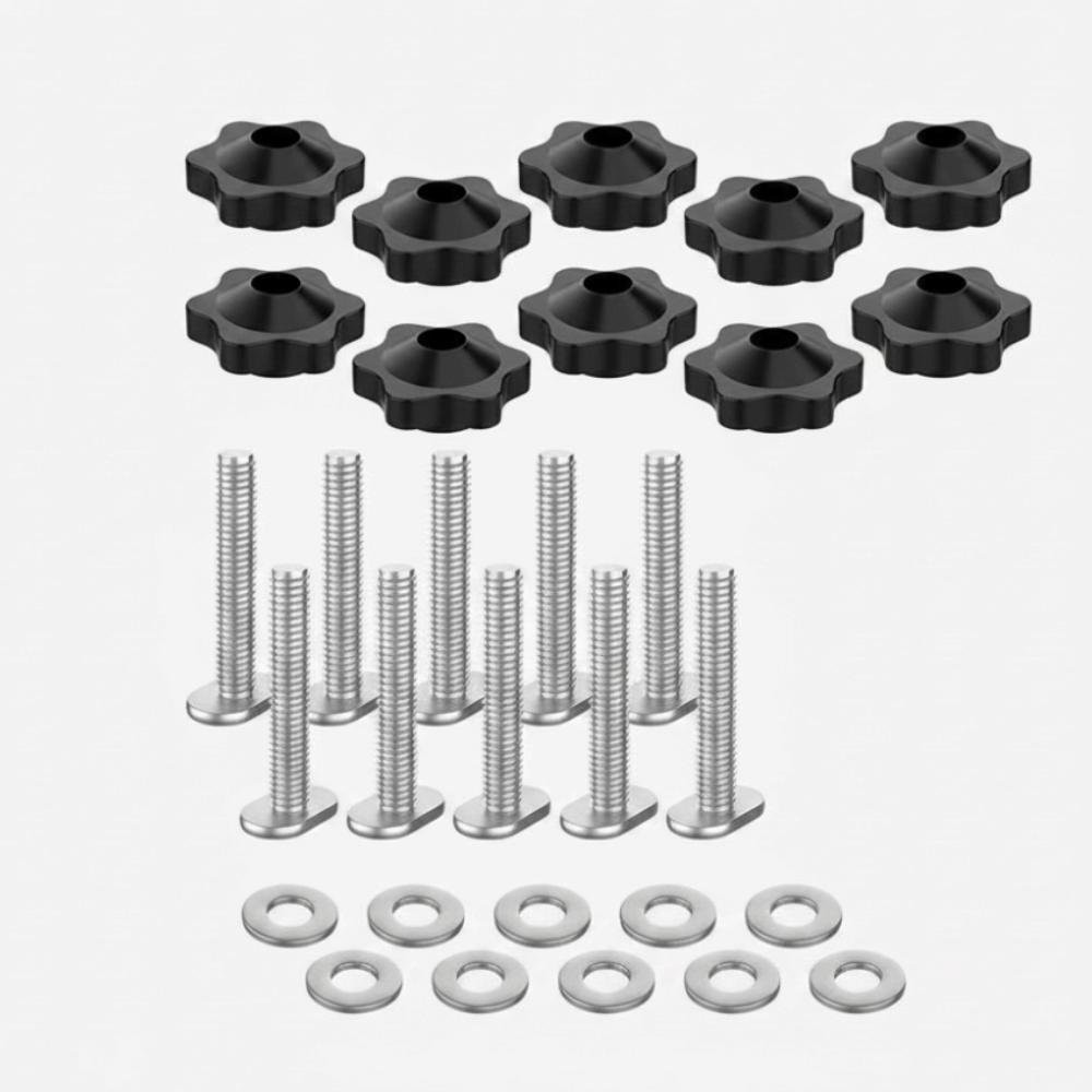 Heavy Duty T Track Bolts Rust Resistant Track Bolt Knob Kit for Woodworking