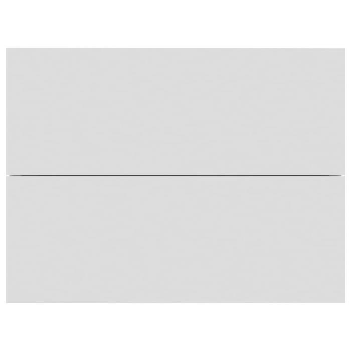 VidaXL Table de chevet Blanc 40 x 30 x 30 cm Aggloméré