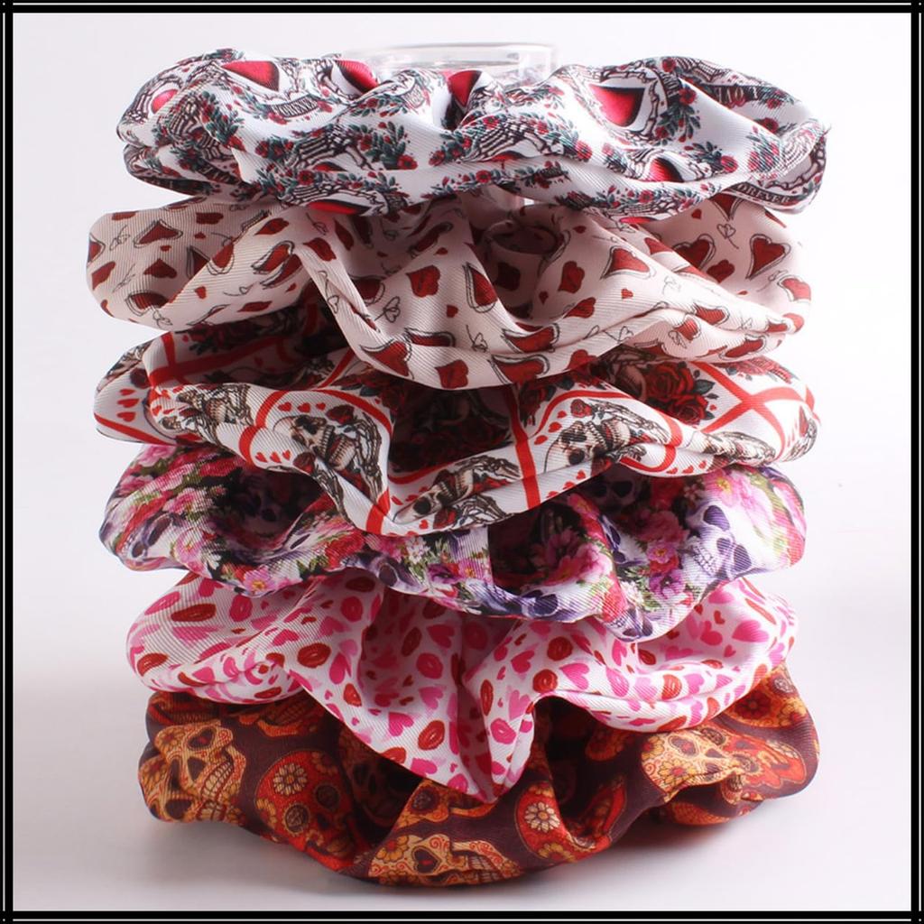 White Fang Scrunchie Hair Hair Stylish and Cute Ponytail Hair Accessory for Clip, Tie, Women, AZ542(45659)