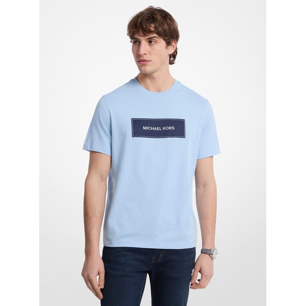 

Michael Kors Логотип Хлопковая футболка Or552effv41540 светло-голубой M