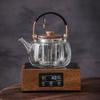 Glass Tea Kettle & Brewing Set for Induction Cooker: White Pot for Boiling, Steaming & Health-Preserving Tea at Home