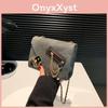 Trendy Vintage Style Small Square Shoulder Bag For Women In Black Brown Blue Cream