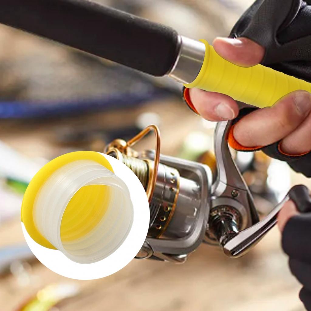 Insulated Silicone Fishing Rod Grip Wrap Strap for All Weather Fishing