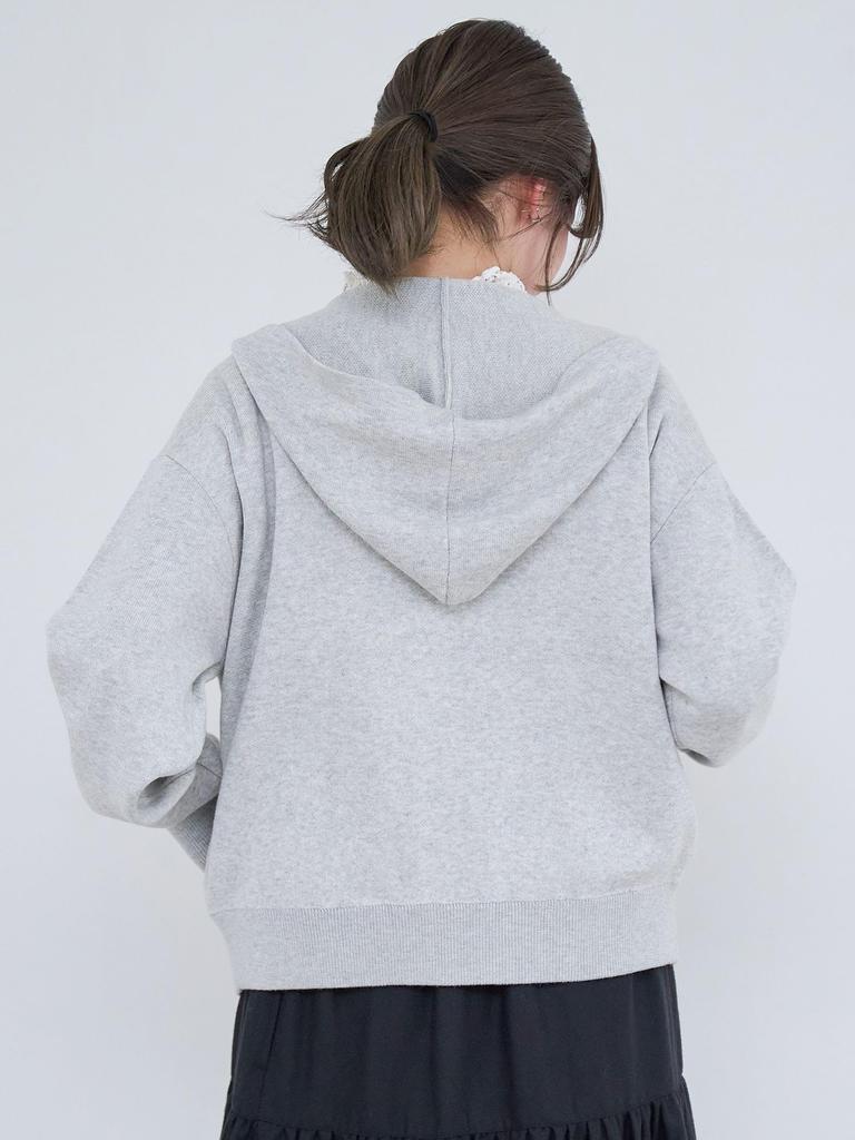 Cohen Sweat-Like Knit Zip Hoodie 76376000011 0970 BLACK(09) L