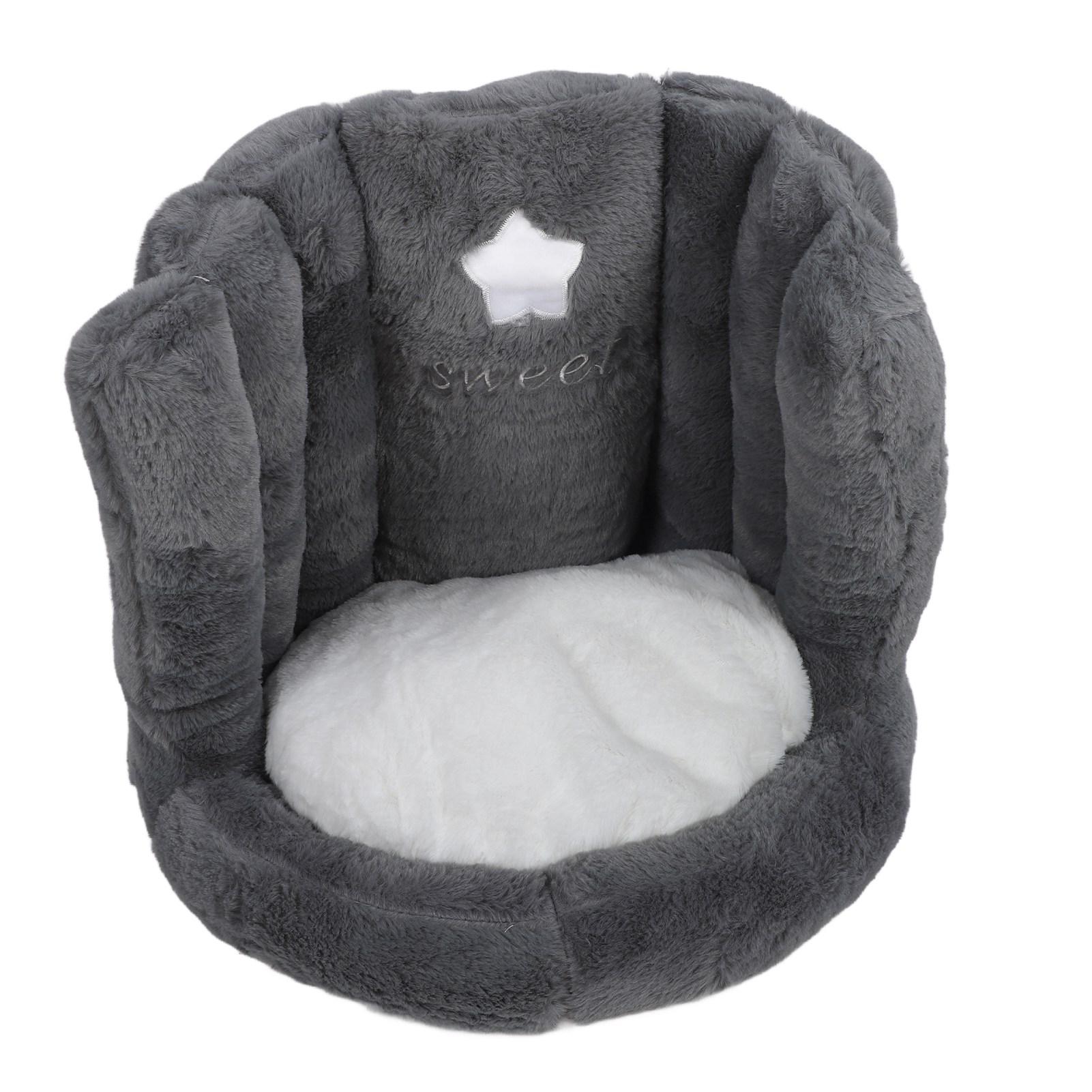 

Floor Chair with Back Support Chair Cushion Anti Slip Cute Soft Comfort Velvet Floor Pillow Seating for Office Kids сірий