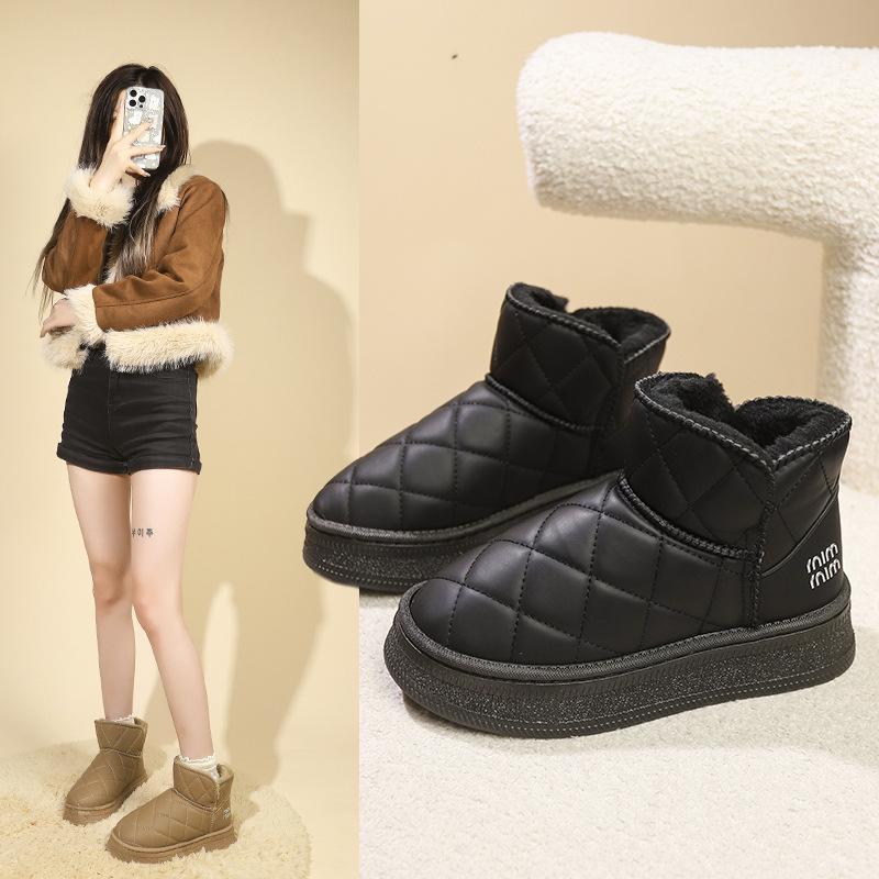 Autumn and Winter Plush Casual Thick Soled Snow Boots for Women