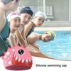 Shark Silicone Swimming Hat Cartoon Animal Printed Swimming Cap  Swim Accessories