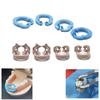 4/8Pcs Dental Rubber Dam Clamps Dam Rubber Barrier Clip Resin Materials Autoclavable 134℃ Dentist Tools Dental Lab Tool