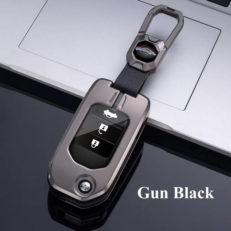 Alloy Zinc Car Remote Key Case Cover Shell For Honda CivicHRV CRV XRV CR-V Crider Odyssey Pilot Fit Accord Protector Accessories