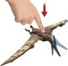 Figura de acción de dinosaurio Pteranodon Roar Strikers de Jurassic World Dominion Sonido de rugido Ataque de mordedura voladora Grita cuando presionas la parte posterior y [Objeto]