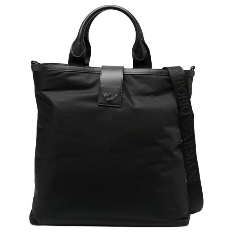 

Emporio Armani Logo Zip Closure Cotton Tote Shoulder Bag Men Bags Black Y4N183-Y217J-80001 Basic Set (Bag+Dust Bag)